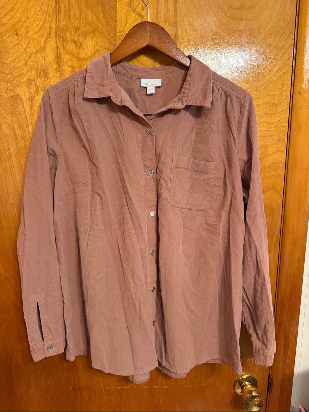 J. Jill Dusty Rose Button-Down Shirt